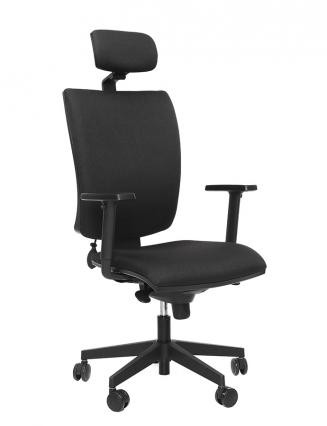 Kancelářské židle Alba Kancelářská židle Lara P44 černá s podhlavníkem