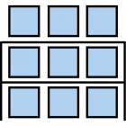  Paletový regál Cell, základní, 210,6 x 270 x 75 cm, 3 200 kg, 2 patra, modrý
